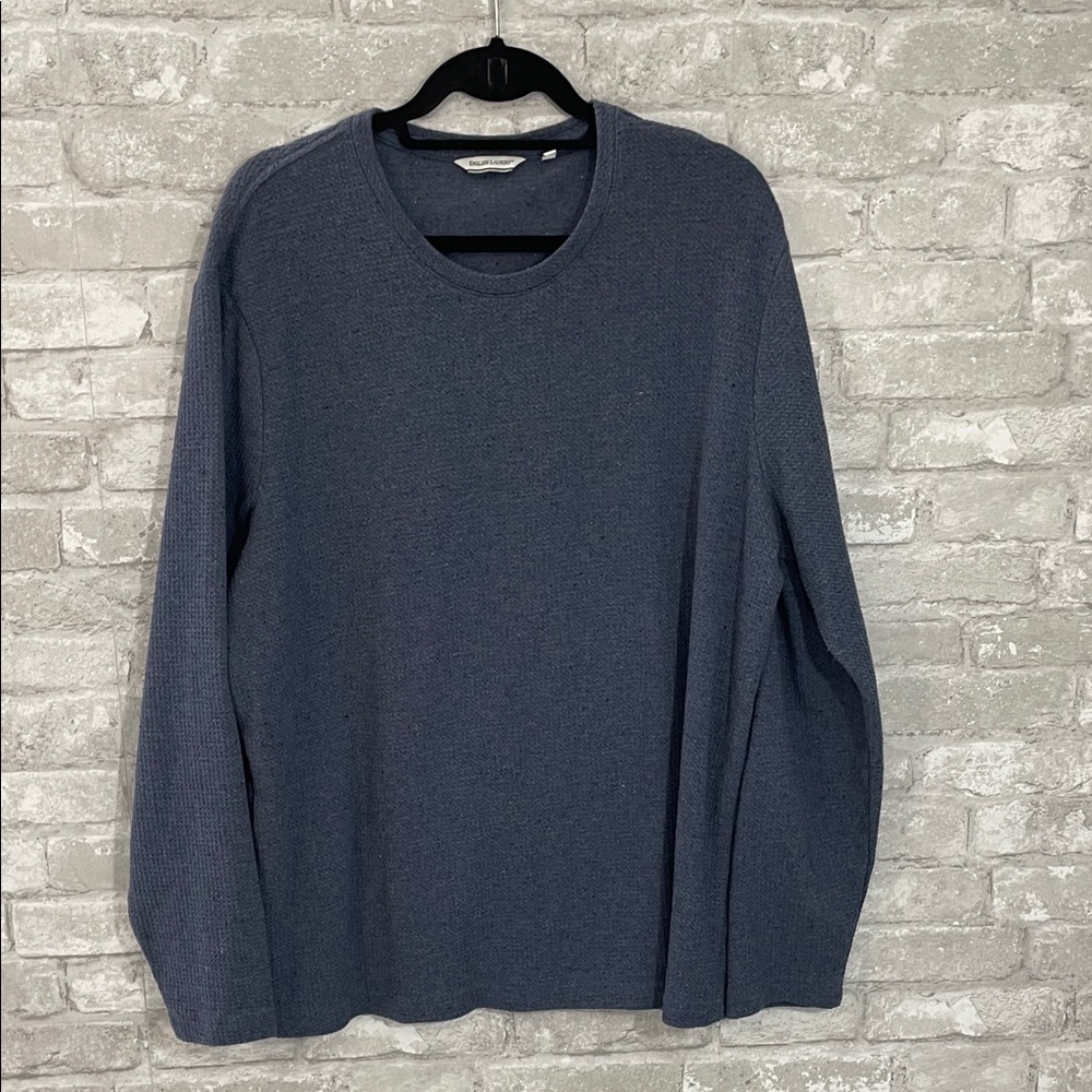 English Laundry Blue Waffle Knit Sweater XXL
